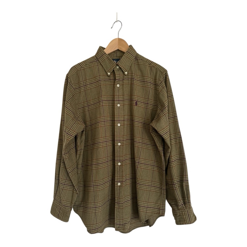 Ralph Lauren Classic Fit Plaid Brushed Flannel Size Large